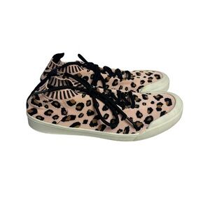 Pink Leopard Print Women's Sneakers